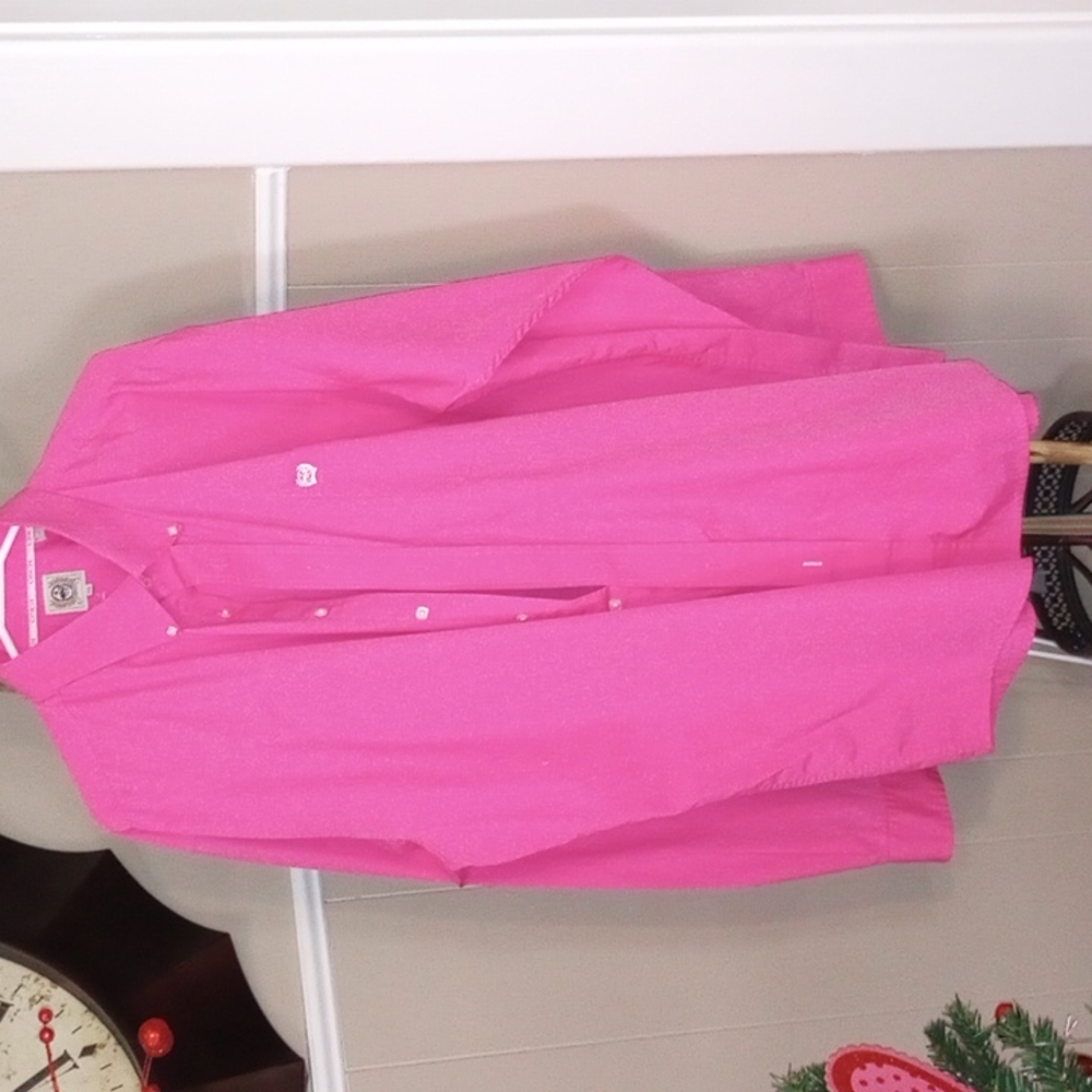 Cinch pink men's XL button down dress shirt 100% cotton